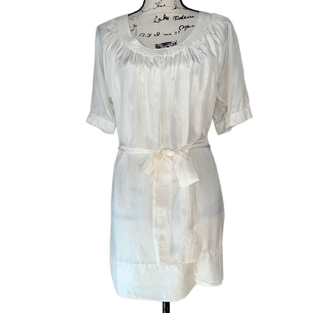 ‎Graham & Spencer white silk dress small